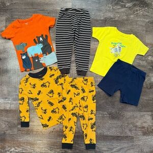 Bundle of Baby Toddler Two Piece Cotton Pajama Sets Size 24 Months